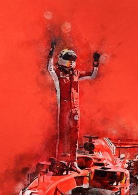 Sebastian Vettel Red