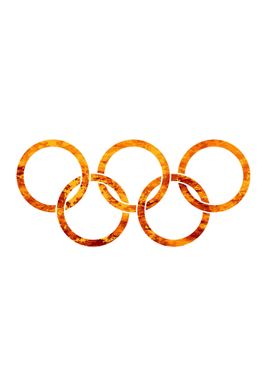 Flaming Olympic Rings