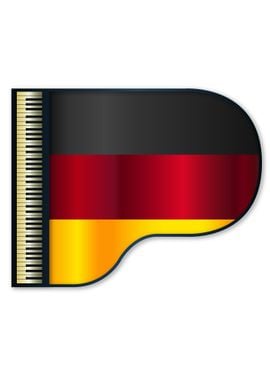 Grand Piano Germany Flag