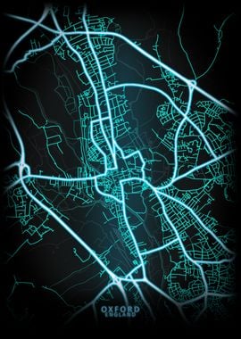 Oxford England City Map