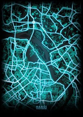 Hanoi Vietnam City Map