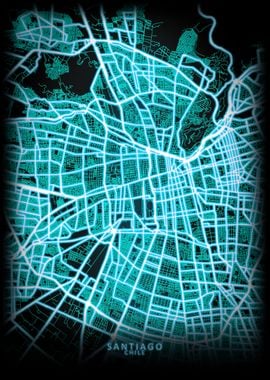 Santiago Chile City Map