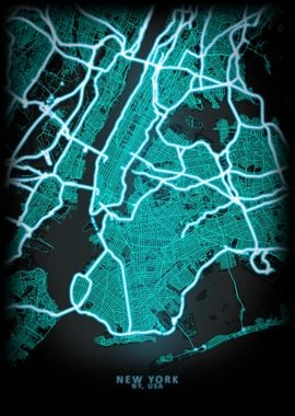 New York NY USA City Map