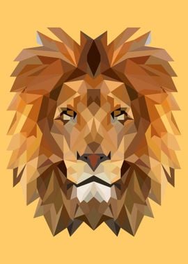 Lion Wild Animal Polygon