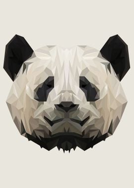 Panda Face Polygon