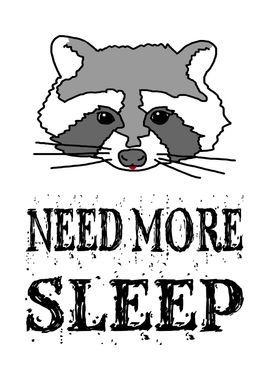 Raccoon Need More Sleep