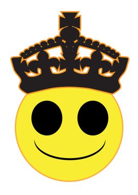 Royal Smile Face Button