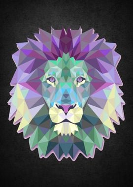 Lion King Animal Polygon