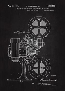 1938 Film Projector Patent