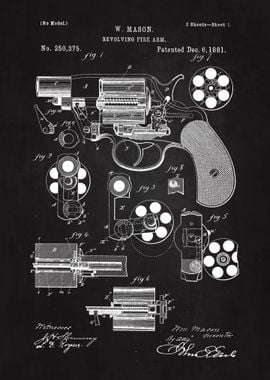 1881 Revolver Patent