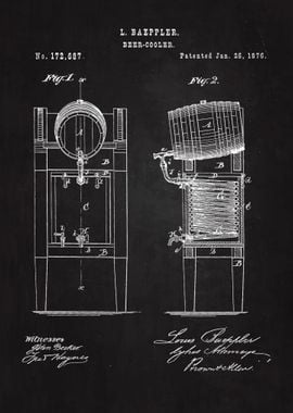 1876 Beer Cooler Art