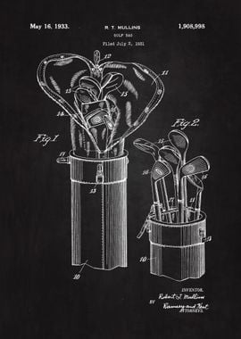 1933 Golf Bag Patent