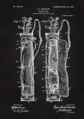 1905 Caddy Bag Patent