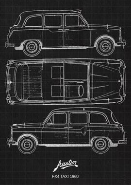 Austin FX4 Taxi 1960