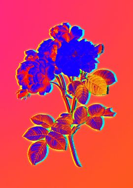 Neon Flower Illustration