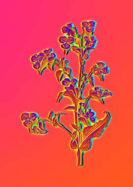 Neon Flowers Illustration