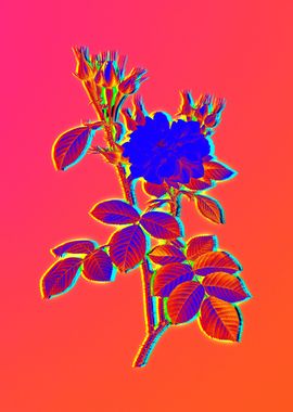 Neon Flower Painting Pink