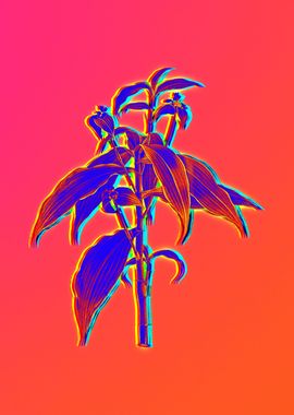 Neon Flowers Illustration