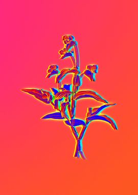 Neon Florals Illustration