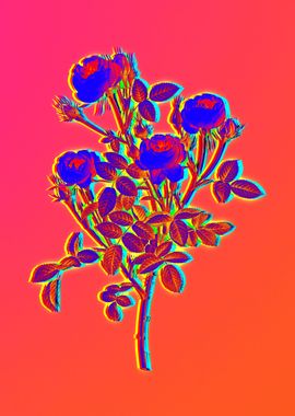 Neon Flower Painting Pink