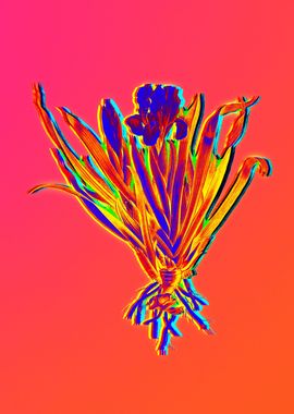 Neon Flowers Illustration