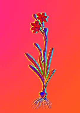 Neon Flowers Illustration