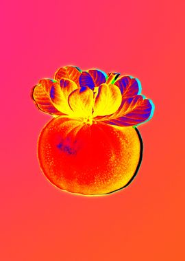 Neon Flower Illustration