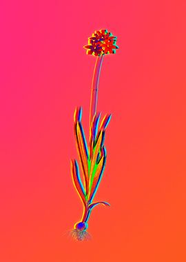 Neon Flower Illustration