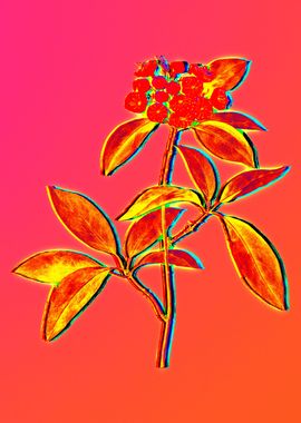 Neon Pop Flower Painting