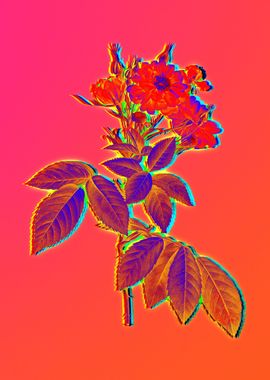 Neon Flower Painting Pink