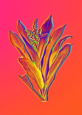 Neon Flowers Illustration