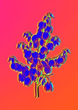 Neon Flowers Illustration