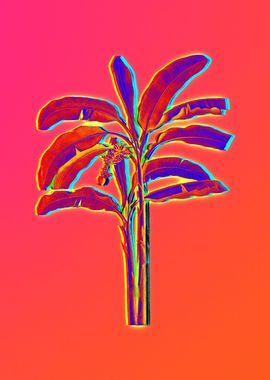 Neon Botanical Drawing