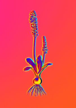 Neon Botanical Painting