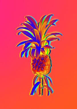 Pink Neon Pineapple