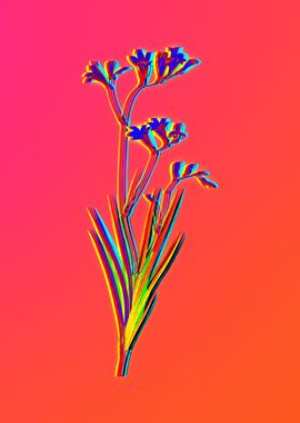 Fiery Neon Pink Botanical