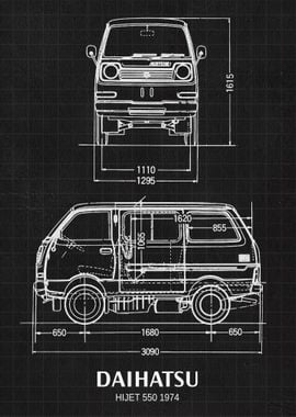 Daihatsu Hijet 550 1974