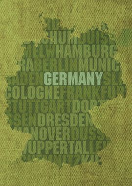 Germany Country Word Map