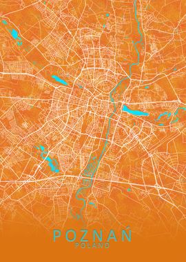 Pozna Poland City Map