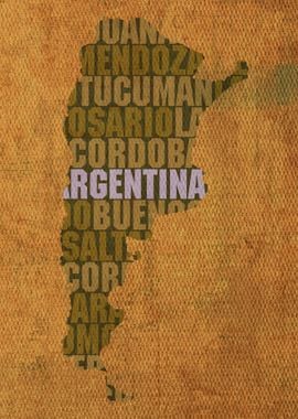 Argentina Country Word Map