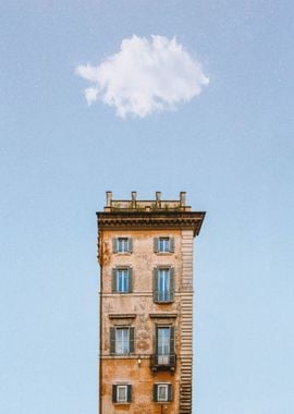 cloud building brown