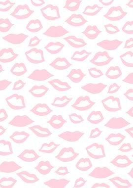 Blush Pink Lips Pattern 1