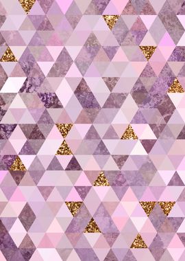 Pink Triangular Pattern