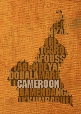 Cameroon Country Word Map 