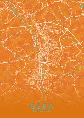 Gera Germany City Map