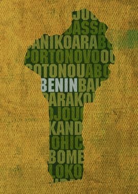 Benin Country Word Map