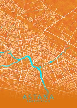 Astana Kazakhstan City Map