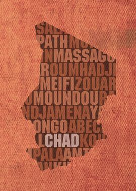 Chad Country Word Map