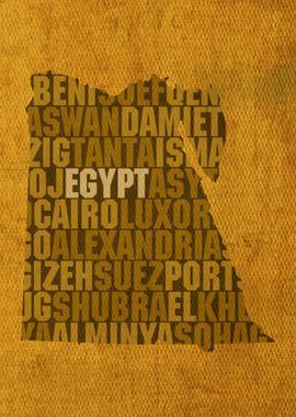 Egypt Country Word Map