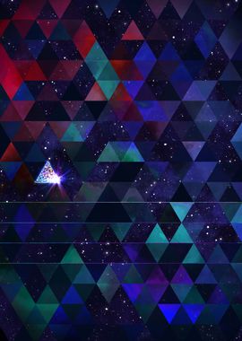 Space Geometric Abstract